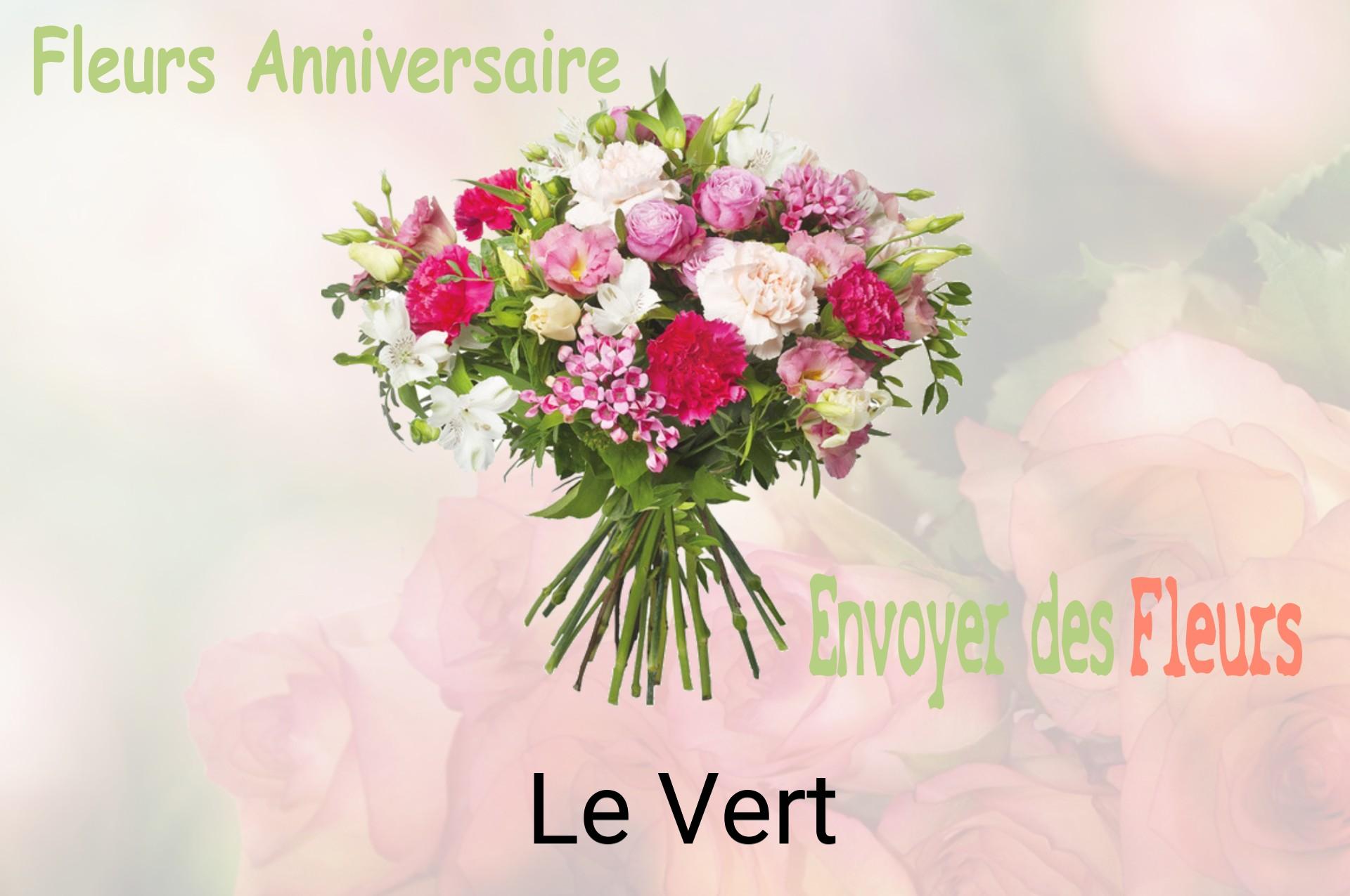 Bouquet de fleurs d’anniversaire livré à Le Vert