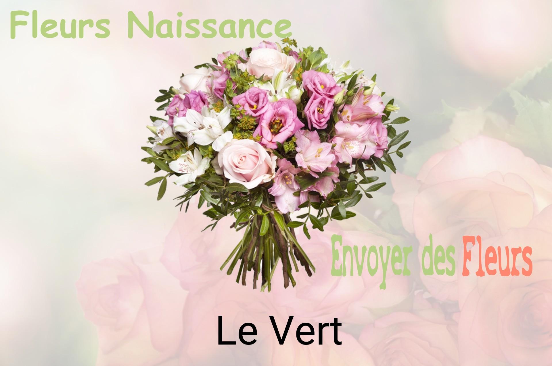 Bouquet de fleurs de naissance livré à Le Vert